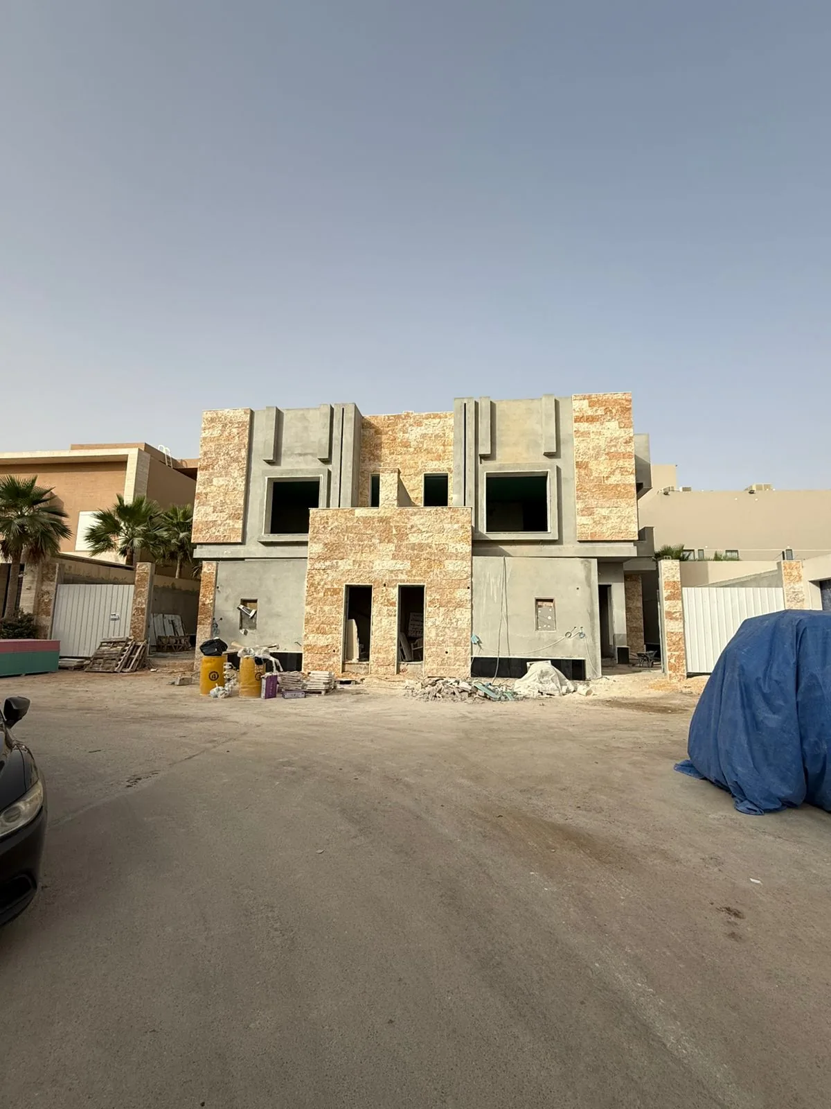 صورة من أعمال واجهات الفلل والتشطيب الخارجي